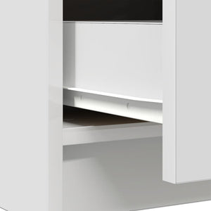 Weißes Sideboard mit Schubladen 71x35x84 cm