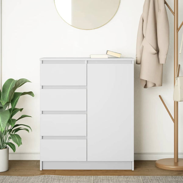 Weißes Sideboard mit Schubladen 71x35x84 cm