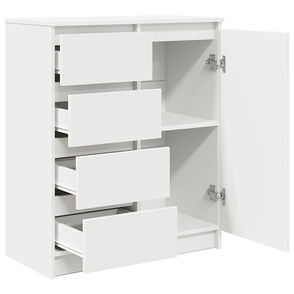 Weißes Sideboard mit Schubladen 71x35x84 cm