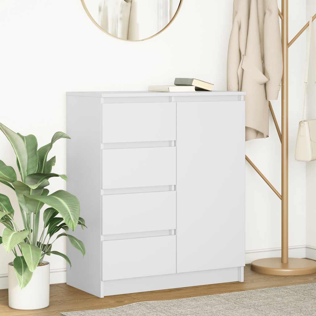 Weißes Sideboard mit Schubladen 71x35x84 cm