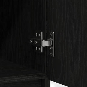 Sideboard Schwarz Eichen-Optik 71x35x84 cm