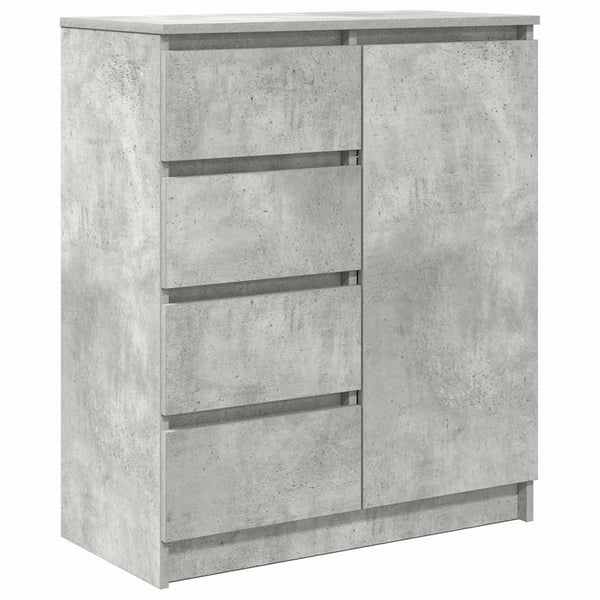 Sideboard Betongrau mit Schubladen