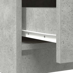 Sideboard Betongrau mit Schubladen