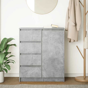 Sideboard Betongrau mit Schubladen