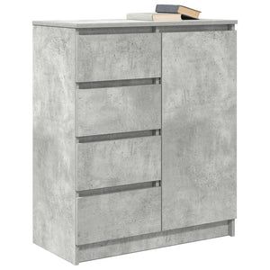 Sideboard Betongrau mit Schubladen