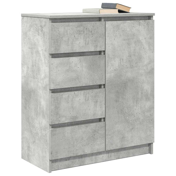 Sideboard Betongrau mit Schubladen