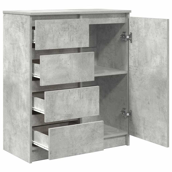 Sideboard Betongrau mit Schubladen