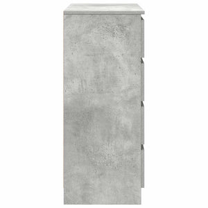 Sideboard Betongrau mit Schubladen