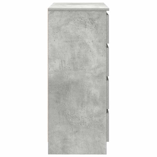 Sideboard Betongrau mit Schubladen