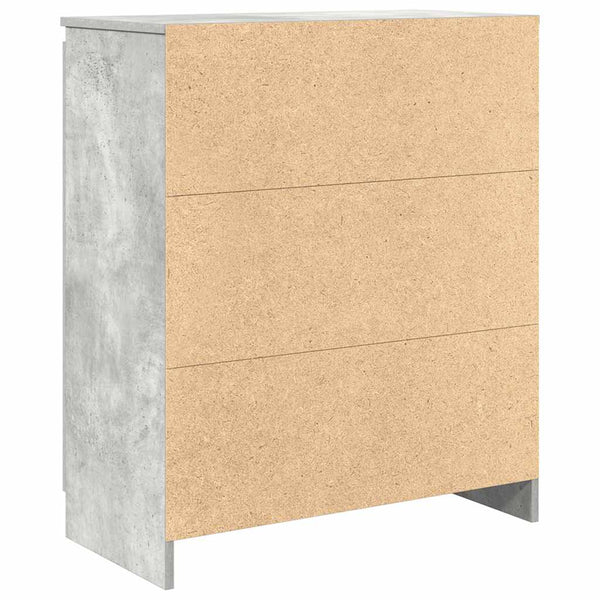 Sideboard Betongrau mit Schubladen