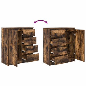 Sideboard Räuchereiche mit Schubladen 71x84 cm