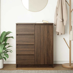 Sideboard Braun Eichen-Optik 71x35x84 cm
