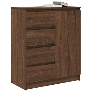 Sideboard Braun Eichen-Optik 71x35x84 cm