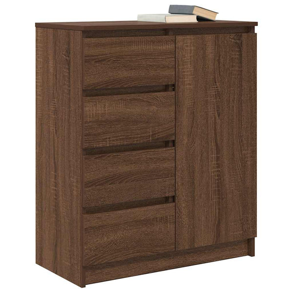 Sideboard Braun Eichen-Optik 71x35x84 cm