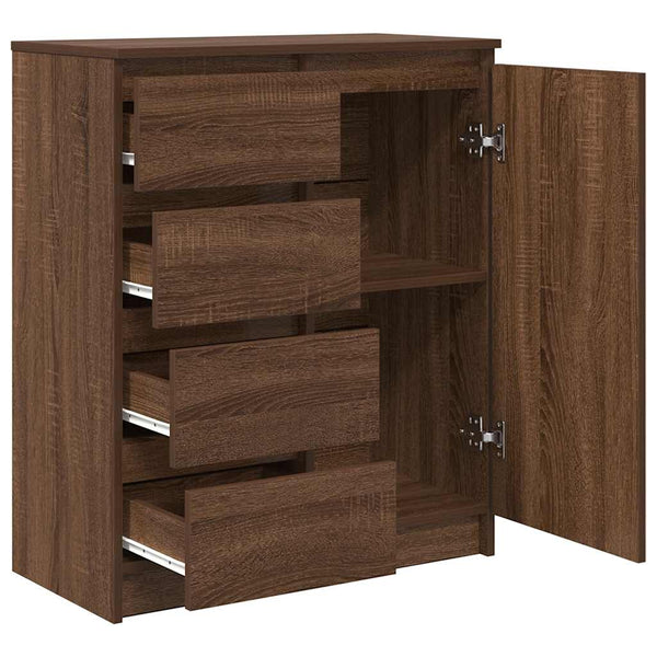 Sideboard Braun Eichen-Optik 71x35x84 cm
