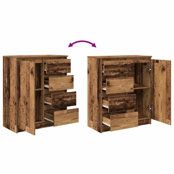 Sideboard Altholz-Optik mit Schubladen
