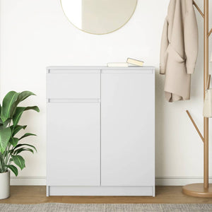 Weißes Sideboard mit Schublade 71x35x84 cm