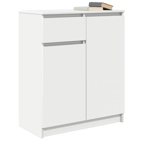 Weißes Sideboard mit Schublade 71x35x84 cm