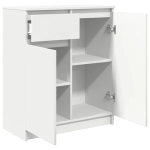 Weißes Sideboard mit Schublade 71x35x84 cm