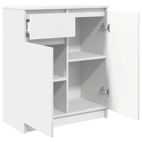 Weißes Sideboard mit Schublade 71x35x84 cm