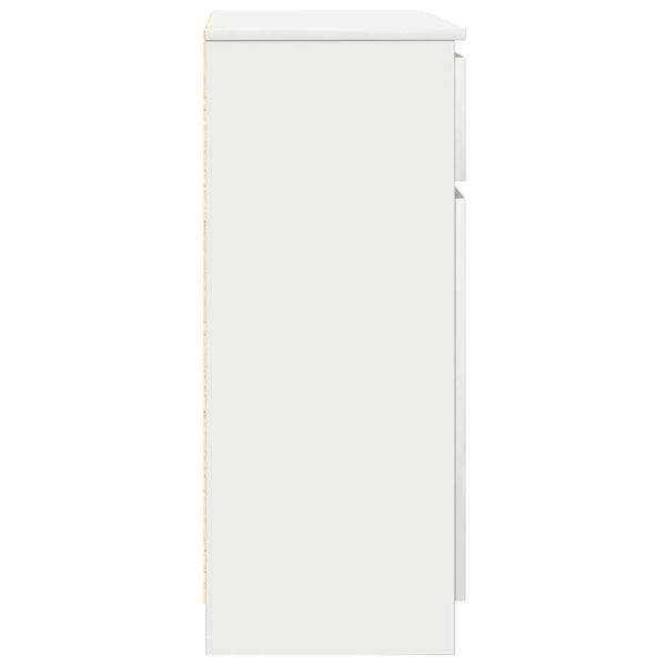 Weißes Sideboard mit Schublade 71x35x84 cm