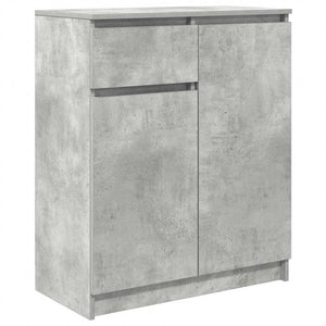 Betongraues Sideboard mit Schublade 71x35x84 cm