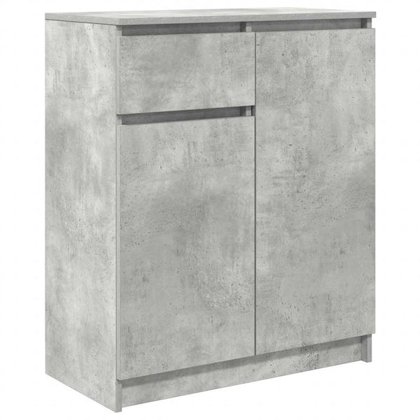 Betongraues Sideboard mit Schublade 71x35x84 cm