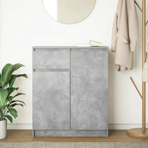 Betongraues Sideboard mit Schublade 71x35x84 cm