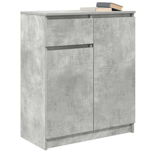 Betongraues Sideboard mit Schublade 71x35x84 cm