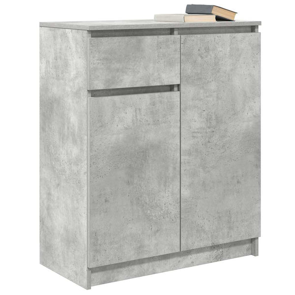 Betongraues Sideboard mit Schublade 71x35x84 cm