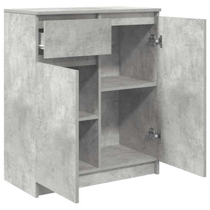 Betongraues Sideboard mit Schublade 71x35x84 cm