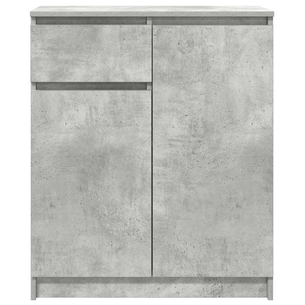 Betongraues Sideboard mit Schublade 71x35x84 cm