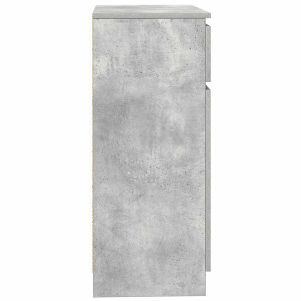 Betongraues Sideboard mit Schublade 71x35x84 cm