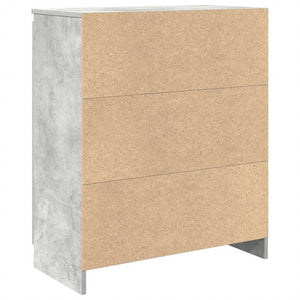 Betongraues Sideboard mit Schublade 71x35x84 cm
