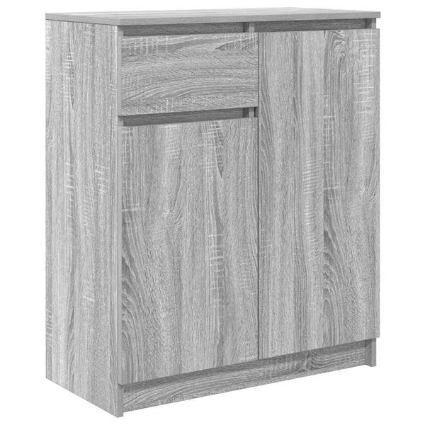 Graues Sideboard mit Schublade 71x35x84 cm