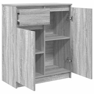 Graues Sideboard mit Schublade 71x35x84 cm