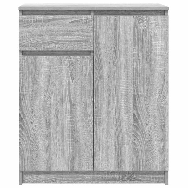 Graues Sideboard mit Schublade 71x35x84 cm