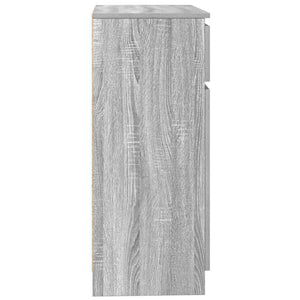 Graues Sideboard mit Schublade 71x35x84 cm