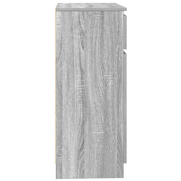 Graues Sideboard mit Schublade 71x35x84 cm