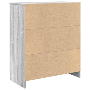 Graues Sideboard mit Schublade 71x35x84 cm