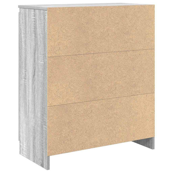 Graues Sideboard mit Schublade 71x35x84 cm