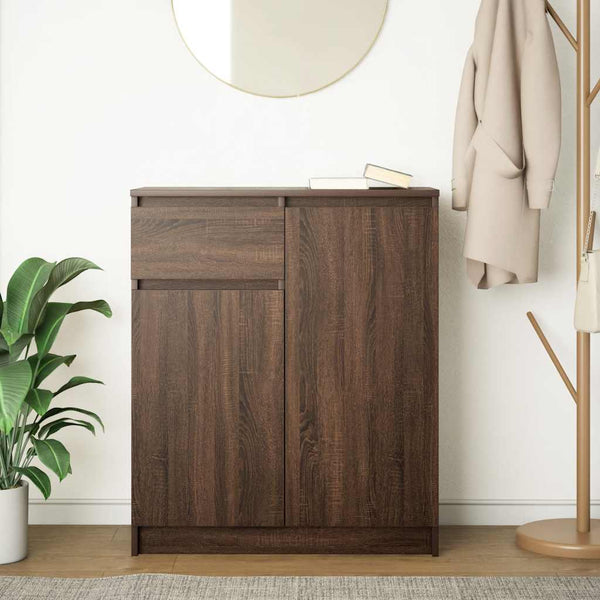 Sideboard Braun Eichen-Optik 71x35x84 cm