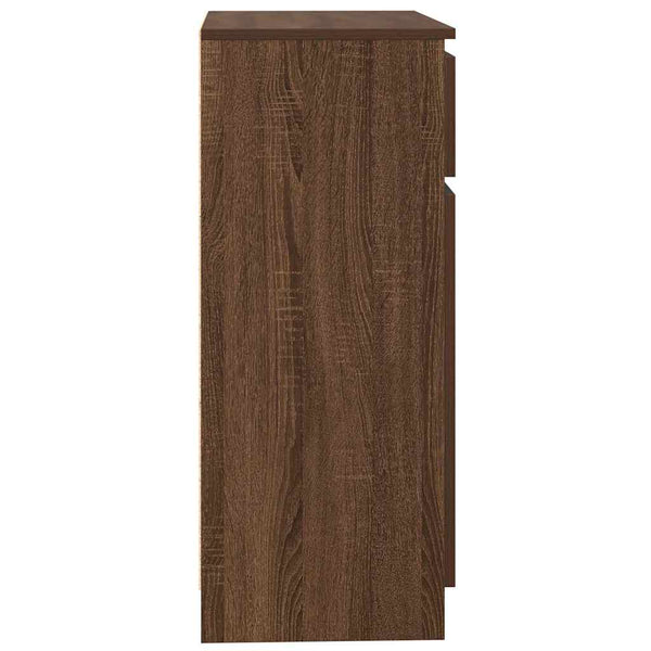 Sideboard Braun Eichen-Optik 71x35x84 cm