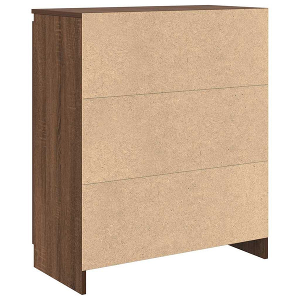 Sideboard Braun Eichen-Optik 71x35x84 cm