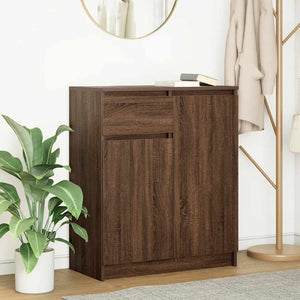 Sideboard Braun Eichen-Optik 71x35x84 cm