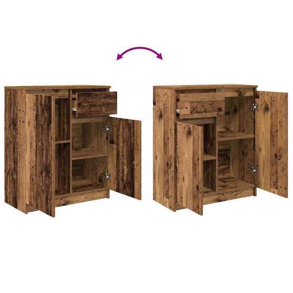 Sideboard mit Schublade, Altholz-Optik
