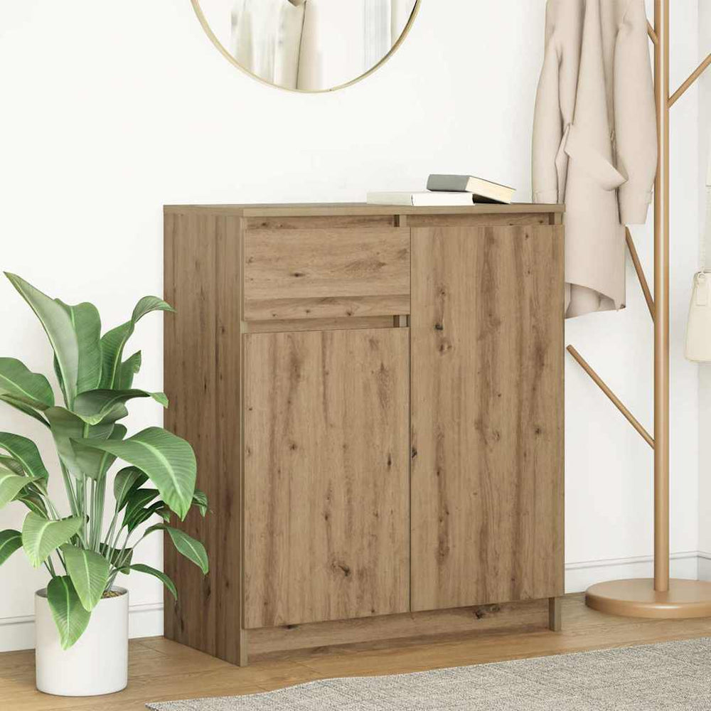 vidaXL Sideboard with Drawer Artisan Oak 71x35x84 cm Engineered Wood