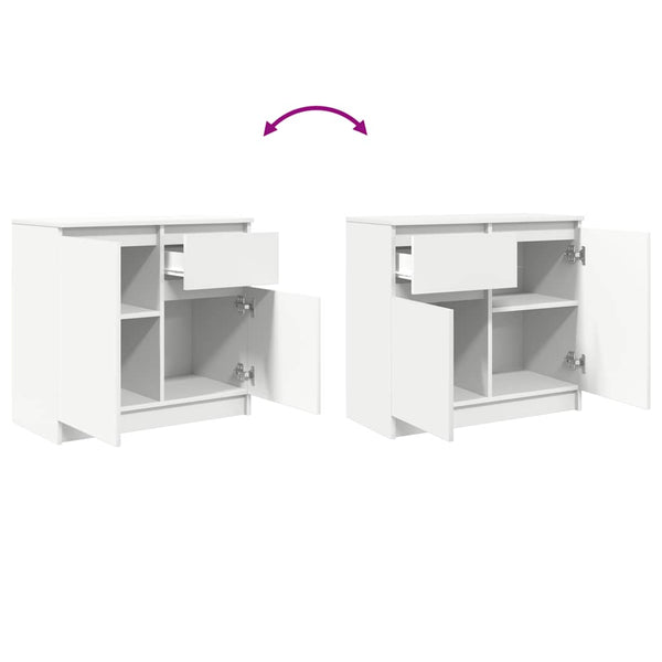 Sideboard Weiß mit Schublade 71x65 cm