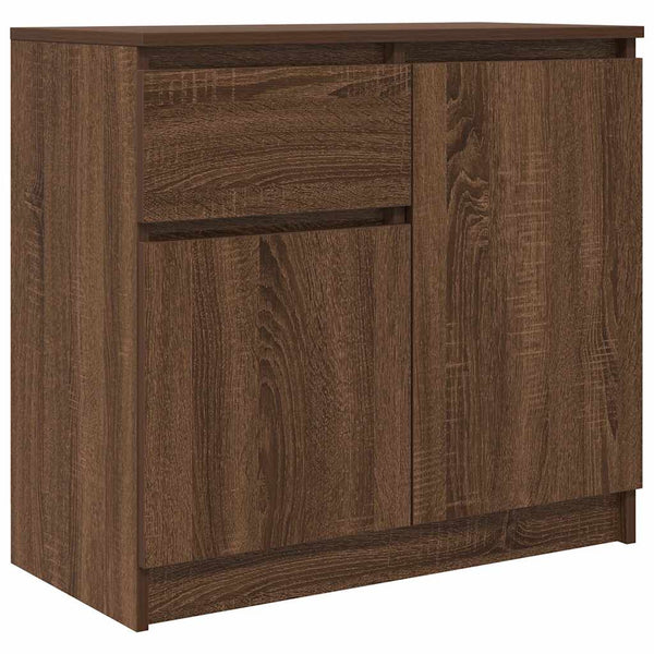 Sideboard Braun Eichen-Optik 71x35x65 cm