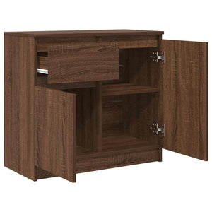 Sideboard Braun Eichen-Optik 71x35x65 cm